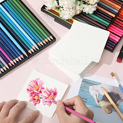 画用紙  書道紙  ラウンド  正方形  10x10x0.05cm  50個/セット&nbsp;DIY-WH0504-240B