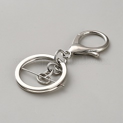Alloy Keychain Clasps&nbsp;KEYC-WH20020-002P