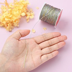 9プライマカロンカラーメタリックコード  ジュエリー作りのための  ラウンド  カラフル  0.6mm  約37.18ヤード（34m）/ロール&nbsp;MCOR-CJ0001-03D-03