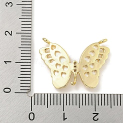 Brass Micro Pave Clear Cubic Zirconia Pendants&nbsp;KK-Q820-37G