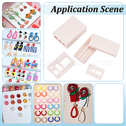 2 Bags 2 Styles Plastic Polymer Clay Bead Round Mold&nbsp;DIY-UN0008-60