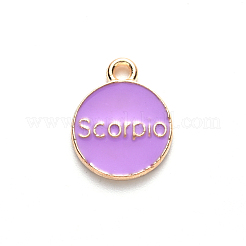 Alloy Enamel Pendants&nbsp;X-ENAM-S124-01B-01L