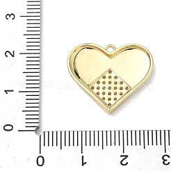 Brass Micro Pave Clear Cubic Zirconia Pendants&nbsp;KK-I476-14G