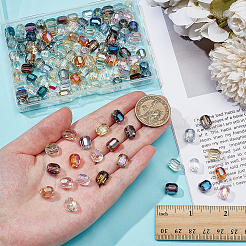 128Pcs 16 Colors Electroplate Glass Beads&nbsp;EGLA-PH0001-80