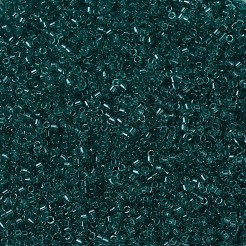 MIYUKIデリカビーズ  シリンダー  日本製シードビーズ  11/0  （db1108)透明なカリブ海の青緑  1.3x1.6mm  穴：0.8mm  約2000PCS /ボトル  10 G /ボトル&nbsp;SEED-JP0008-DB1108