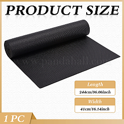 PVC工具箱用滑り止めマット  長方形  ブラック  2440x410mm&nbsp;AJEW-WH0709-569