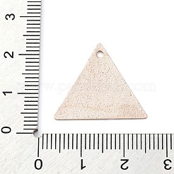 幾何学的な合金シートプリントペンダントイヤリングアクセサリー  三角形  19.5x22x0.5mm  穴：1.6mm&nbsp;LS-PALLOY-E139-01G-06
