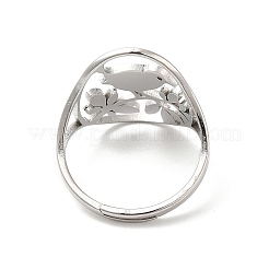 Non-Tarnish 304 Stainless Steel Bird Adjustable Ring for Women&nbsp;RJEW-L107-034P