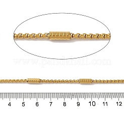 イオンプレーティング（IP）304ステンレスリンクチェーン  溶接されていない  スプールで  ゴールドカラー  2x2.5x1.5mm&nbsp;CHS-A012-03A-G