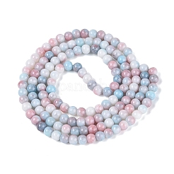 Ombre Effect Opaque Crackle Glass Beads Strands&nbsp;GLAA-Q106-01A-A03