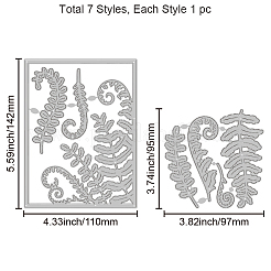 2Pcs 2 Styles Carbon Steel Cutting Dies Stencils&nbsp;DIY-WH0309-1894