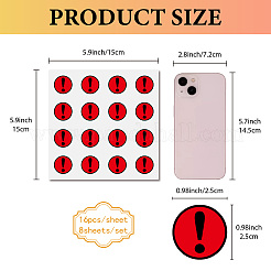 8 Sheets Plastic Waterproof Self-Adhesive Picture Stickers&nbsp;DIY-WH0428-434