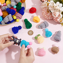 60Pcs 2 Style Handmade Wool Woven Hat Decoration&nbsp;AJEW-NB0005-60