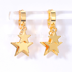 Stylish 201 Stainless Steel Star Pendant Earrings for Women's Daily Casual Accessories.&nbsp;HF2448