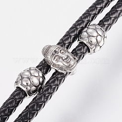 Braided Leather Cord Multi-strand Bracelets&nbsp;BJEW-H560-56