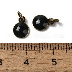 Brass Ename Charms&nbsp;KK-H487-22AB-02