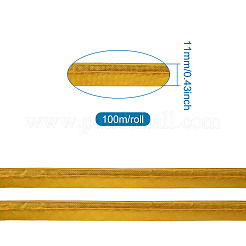 ポリエステル繊維リボン  ゴールド  3/8インチ（11mm）  100 m /ロール&nbsp;OCOR-TAC0009-08Q