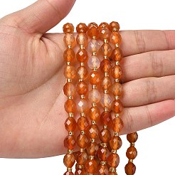 Natural Carnelian Beads Strands&nbsp;G-F809-A51-01