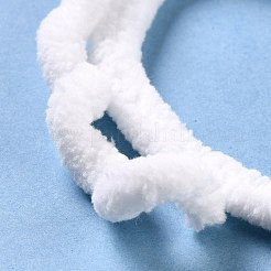 柔らかいかぎ針編みの糸  スカーフ用の太い編み糸  バッグ  クッション作り  ホワイト  7~8mm  65.62ヤード（60m）/ロール&nbsp;OCOR-G009-03V