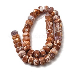Dyed & Heated Natural Fire Crackle Agate Beads Strands&nbsp;G-D336-01