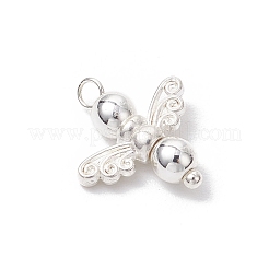 10Pcs Electroplated Synthetic Non-magnetic Hematite Beaded Angel Charms&nbsp;PALLOY-JF03636-01