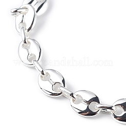 304 Stainless Steel Coffee Bean Chain Bracelet for Men Women&nbsp;BJEW-G669-10S
