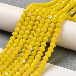 Opaque Solid Color Imitation Jade Glass Beads Strands&nbsp;GLAA-F029-P4mm-D05