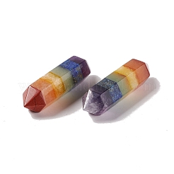 Chakra Theme Assembled Quartz Crystal & Amethyst & Lapis Lazuli & Green Aventurine & Topaz Jade & Red Aventurien & Red Jaspser Healing Stones&nbsp;G-D477-02