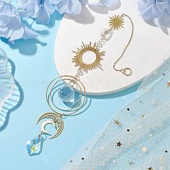 Stainless Steel Sun Moon Pendant Decorations&nbsp;HJEW-JM02040