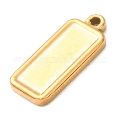 304 Stainless Steel Pendant Cabochon Settings&nbsp;STAS-Z204-04G-10
