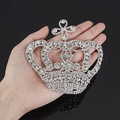 Crown Glass Rhinestone Patches&nbsp;DIY-WH0260-81A