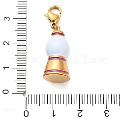 304 Stainless Steel Enamel Pendant Decorations&nbsp;LS-STAS-K304-02B-G