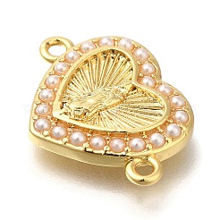 Rack Plating Brass Connector Charm&nbsp;KK-P287-55G