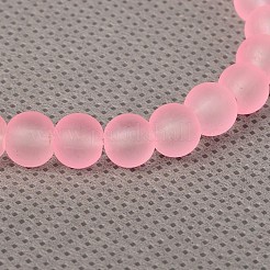 Stretchy Frosted Glass Beads Kids Charm Bracelets for Children's Day&nbsp;BJEW-JB01769-06