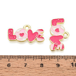 Valentine's Day Alloy Enamel Pendants&nbsp;ENAM-T023-19B