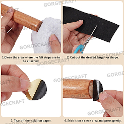 5mのEVAフォーム粘着シーリングストリップ  ドア＆ウィンドウフォームシールストリップ用  ブラック  50x0.5mm&nbsp;DIY-GF0014-06