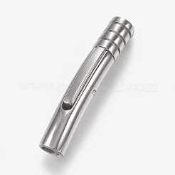 変色しにくい304ステンレススチール製バヨネット留め具  ステンレス鋼色  29x5mm  穴：3mm&nbsp;STAS-A035H-3P