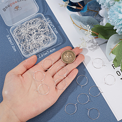 100Pcs 316 Surgical Stainless Steel Wine Glass Charms Rings&nbsp;STAS-BBC0005-97A
