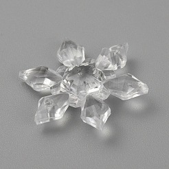 Christmas Transparent Acrylic Connector Charms&nbsp;A-OACR-WH0037-02C-02