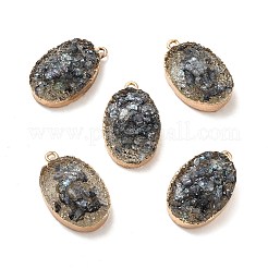 Resin Imitation Druzy Gemstone Pendants&nbsp;CRES-F022-01