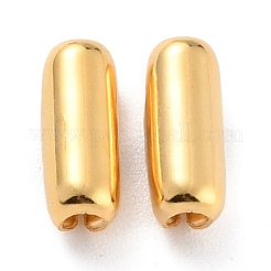 304ステンレススチールボールチェーンコネクター  ゴールドカラー  13x5.5mm  穴：2.5mm  4.5mmボールチェーンに適合&nbsp;STAS-K121-01G-D