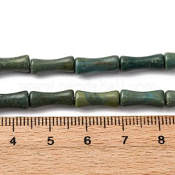 天然寿山翡翠ビーズ連売り  竹の形  12x5mm  穴：0.8mm  約31個/連  15.28インチ（38.8cm）&nbsp;G-L624-G01-12x5mm