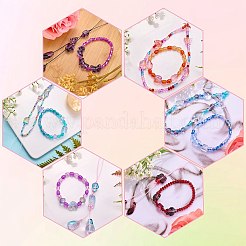 80Pcs Gradient Color Transparent Glass Beads&nbsp;GLAA-SZ0002-26D