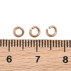 304 Stainless Steel Open Jump Rings&nbsp;STAS-M235-02D-RG