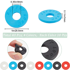 40Pcs 4 Colors Plastic Guitar Strap Locks&nbsp;AJEW-CN0002-32