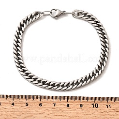 304 Stainless Steel Cuban Chain Bracelets for Men&nbsp;BJEW-B140-06C