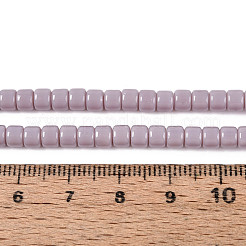 Opaque Solid Color Glass Beads Strands&nbsp;GLAA-N065-4x4mm-C06