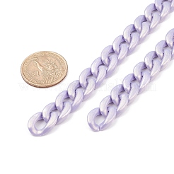 Spray Painted Acrylic Curb Chains&nbsp;AJEW-JB01089