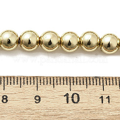 Electroplated Synthetic Magnetic Hematite Beads Strands&nbsp;G-L613-F01-01A