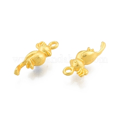 合金ペンダント  鳥のチャーム  マットゴールドカラー  20.5x9x5.5mm  穴：1.6mm&nbsp;FIND-A017-13MG